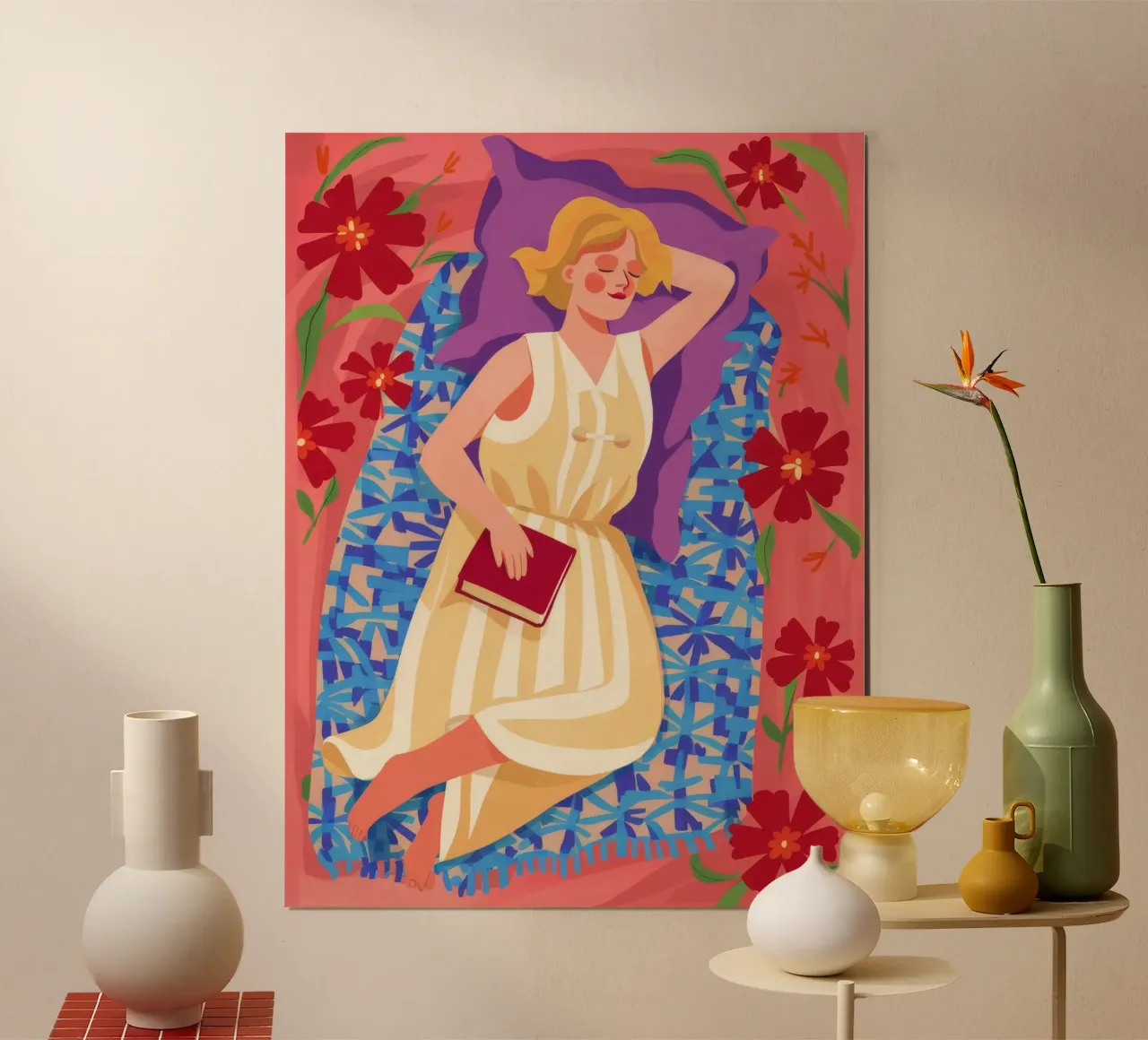 Prenota Nap Bliss poster con telaio in plastica da Aurora Muse