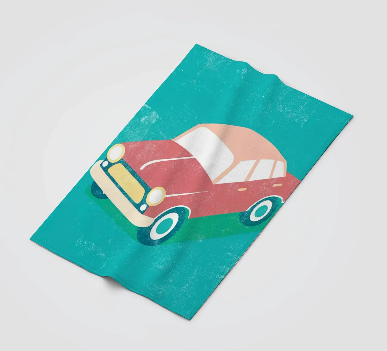 arte automobilistica retrò coperta in pile da ralliness