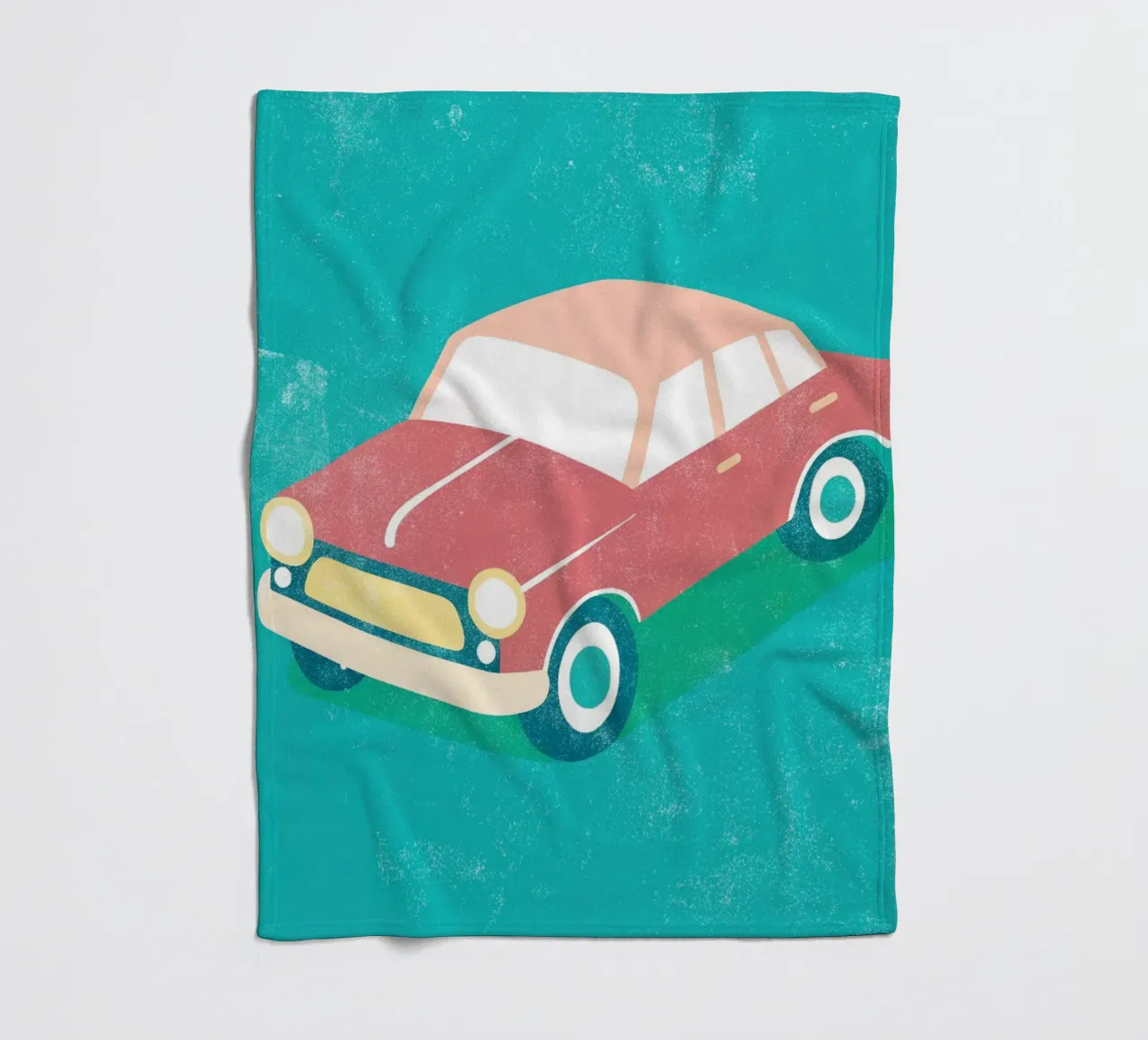 arte automobilistica retrò coperta in pile da ralliness