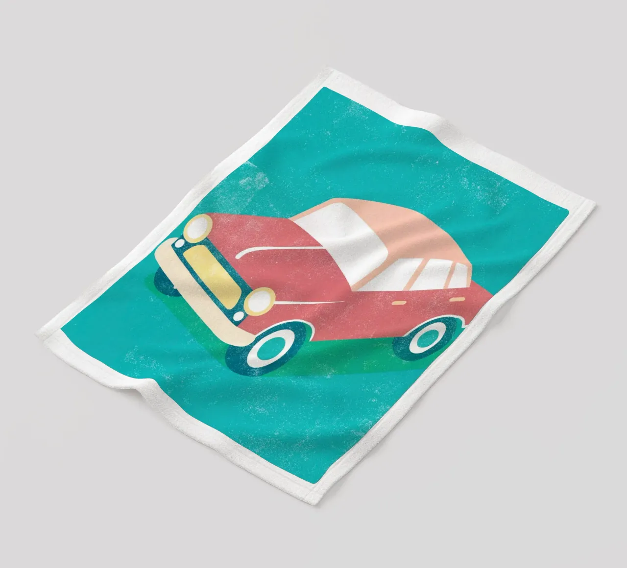 arte automobilistica retrò coperta in pile da ralliness