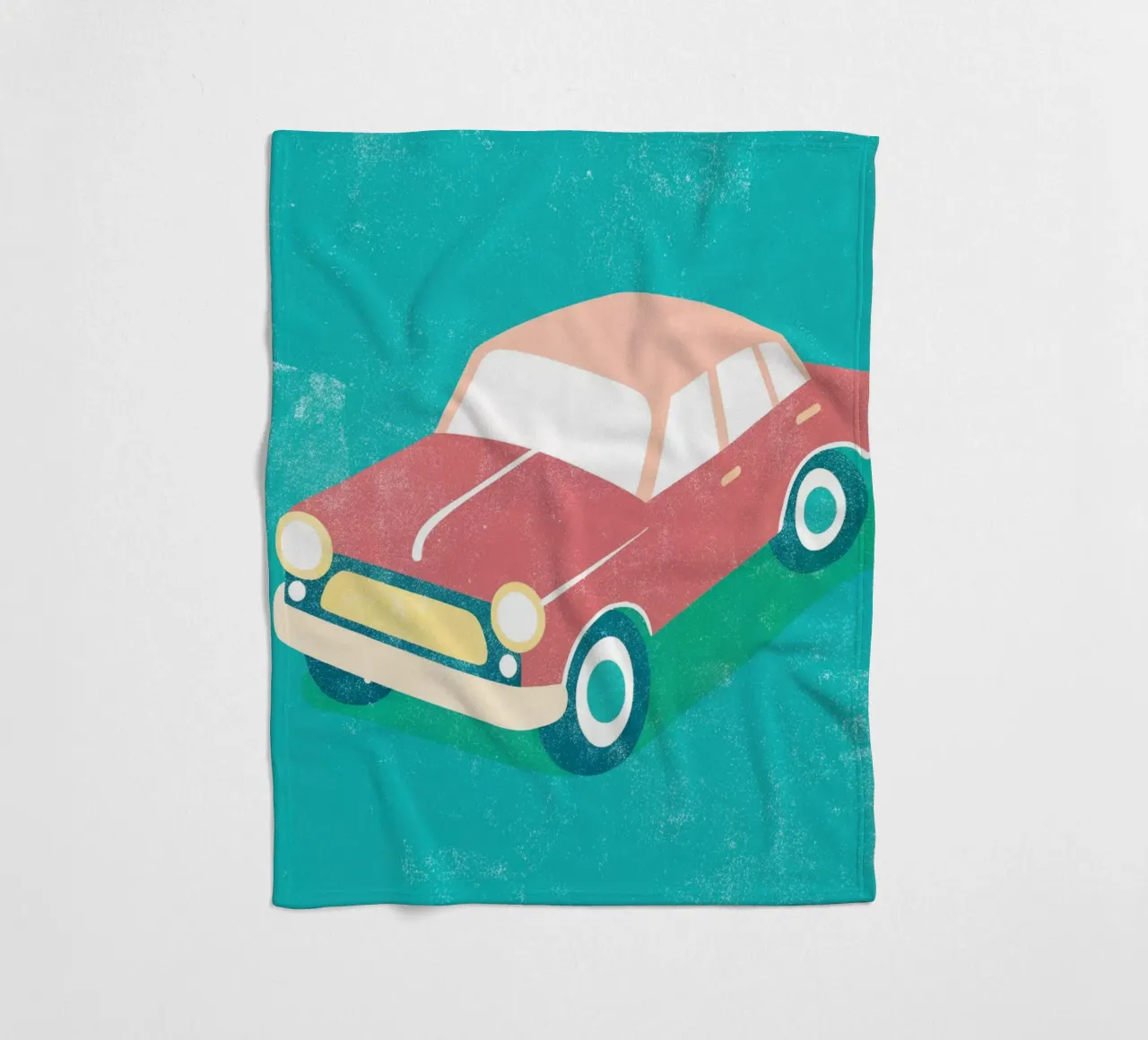arte automobilistica retrò coperta in pile da ralliness