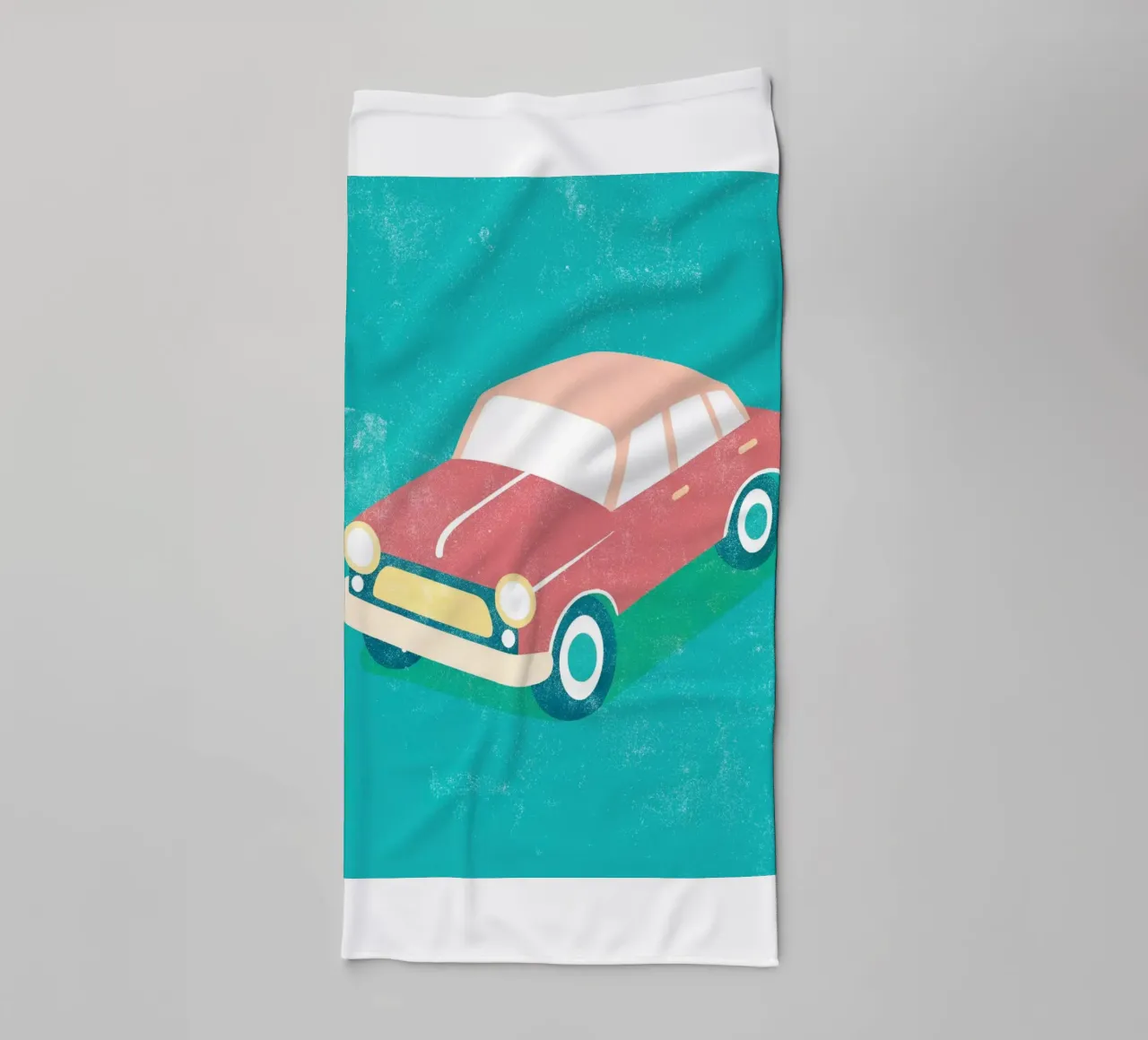 arte automobilistica retrò asciugamano da bagno da ralliness