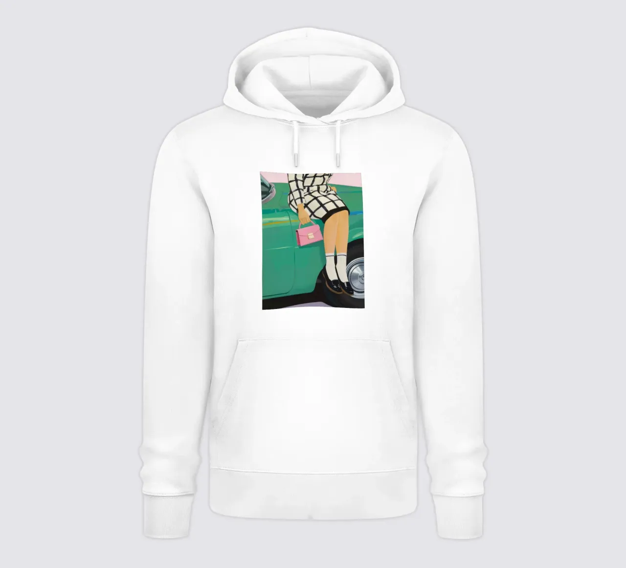 Pose de coche retro sudadera con capucha de Aurora Muse
