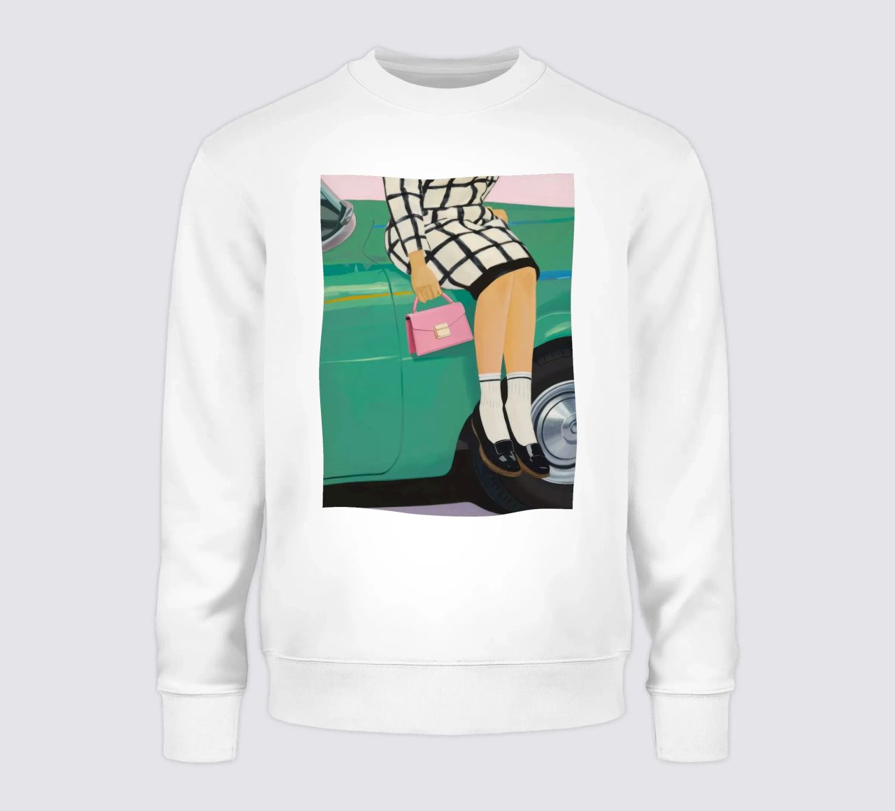 Retro-Auto-Pose Sweatshirt von Aurora Muse