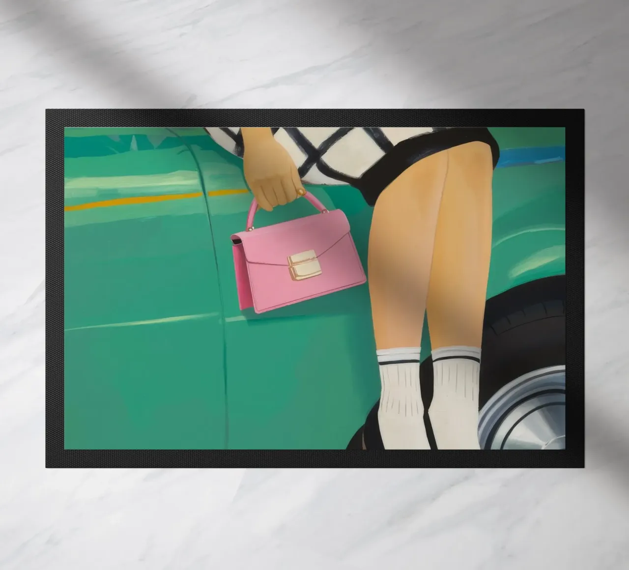 Pose da auto retrò zerbino da Aurora Muse