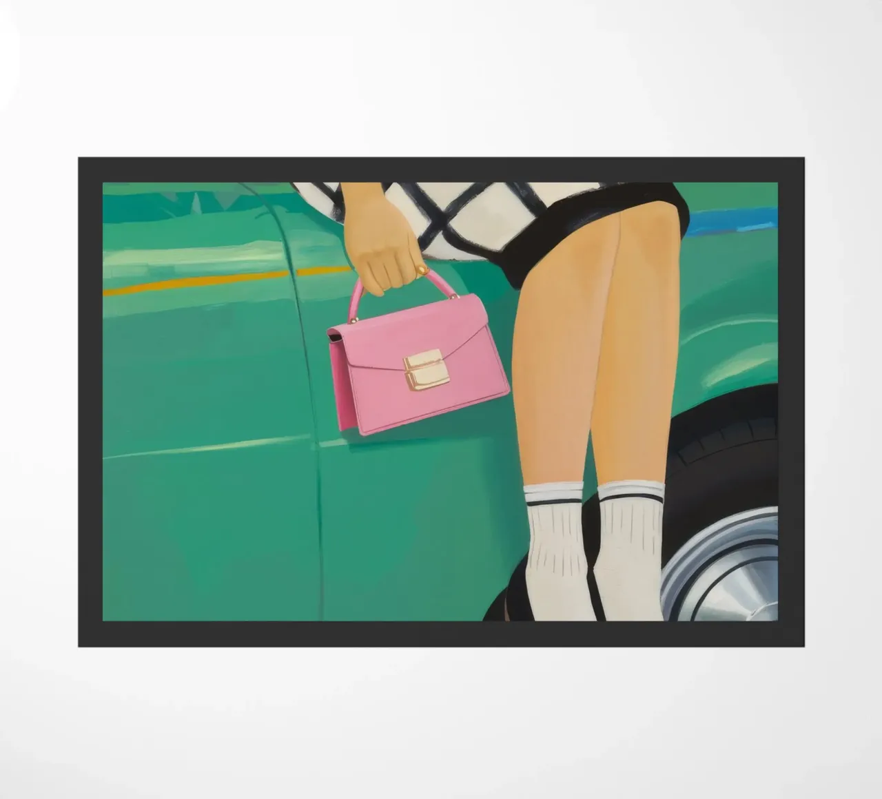 Pose da auto retrò zerbino da Aurora Muse