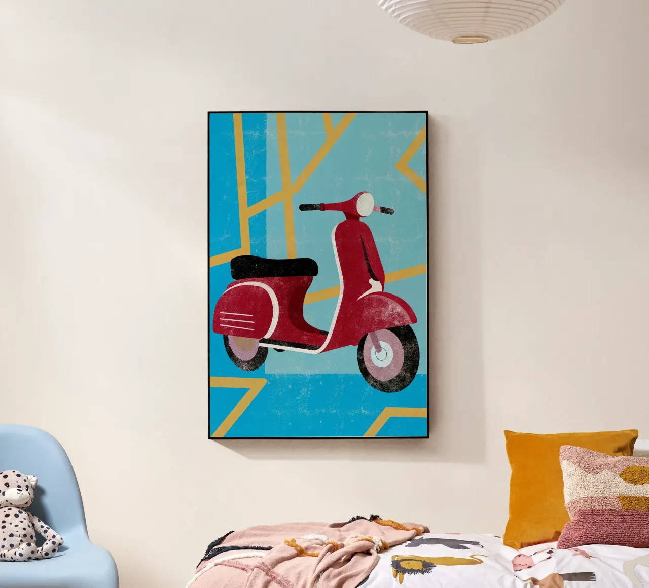 scooter retro art plexiglass da ralliness