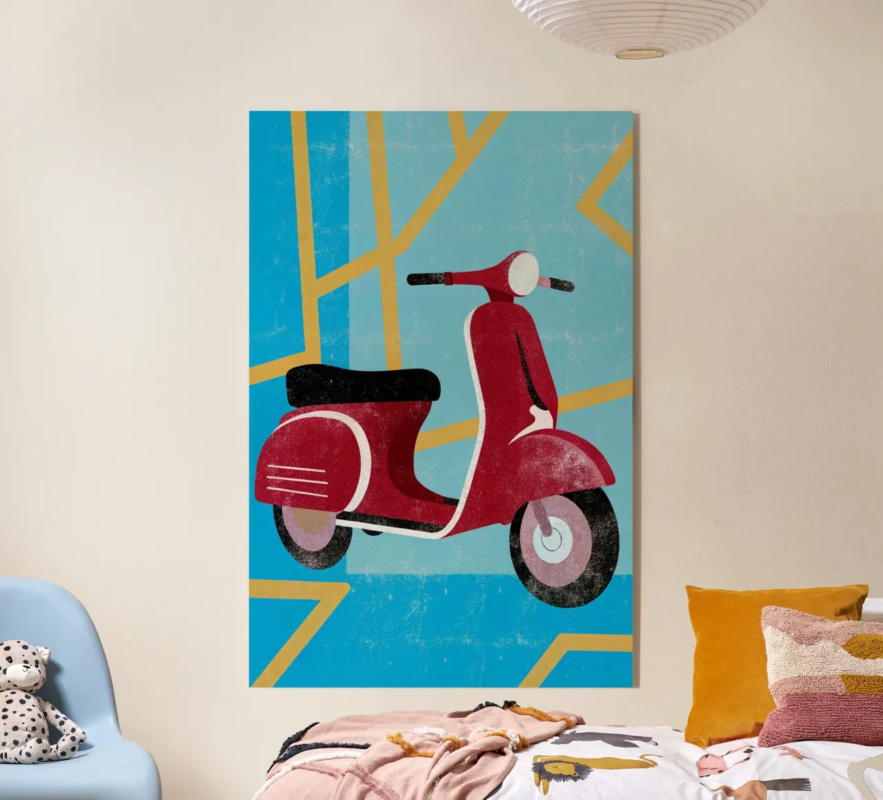 scooter retro art plexiglass da ralliness