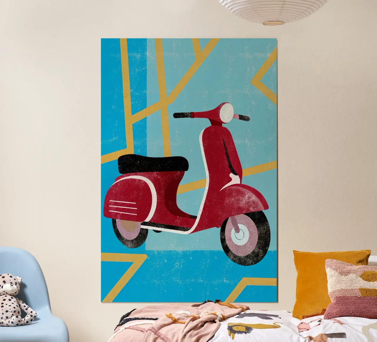 scooter retro art carta hahnemühle da ralliness