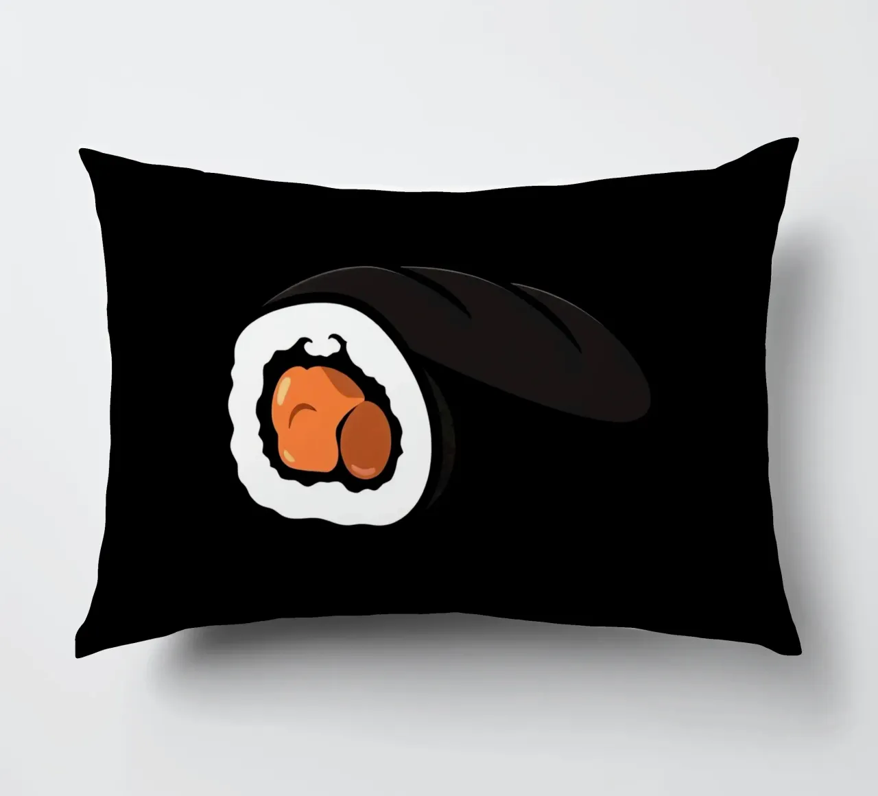 Rotolo di sushi con salmone e riso con involucro di alghe marine cuscino da DesignDoodle