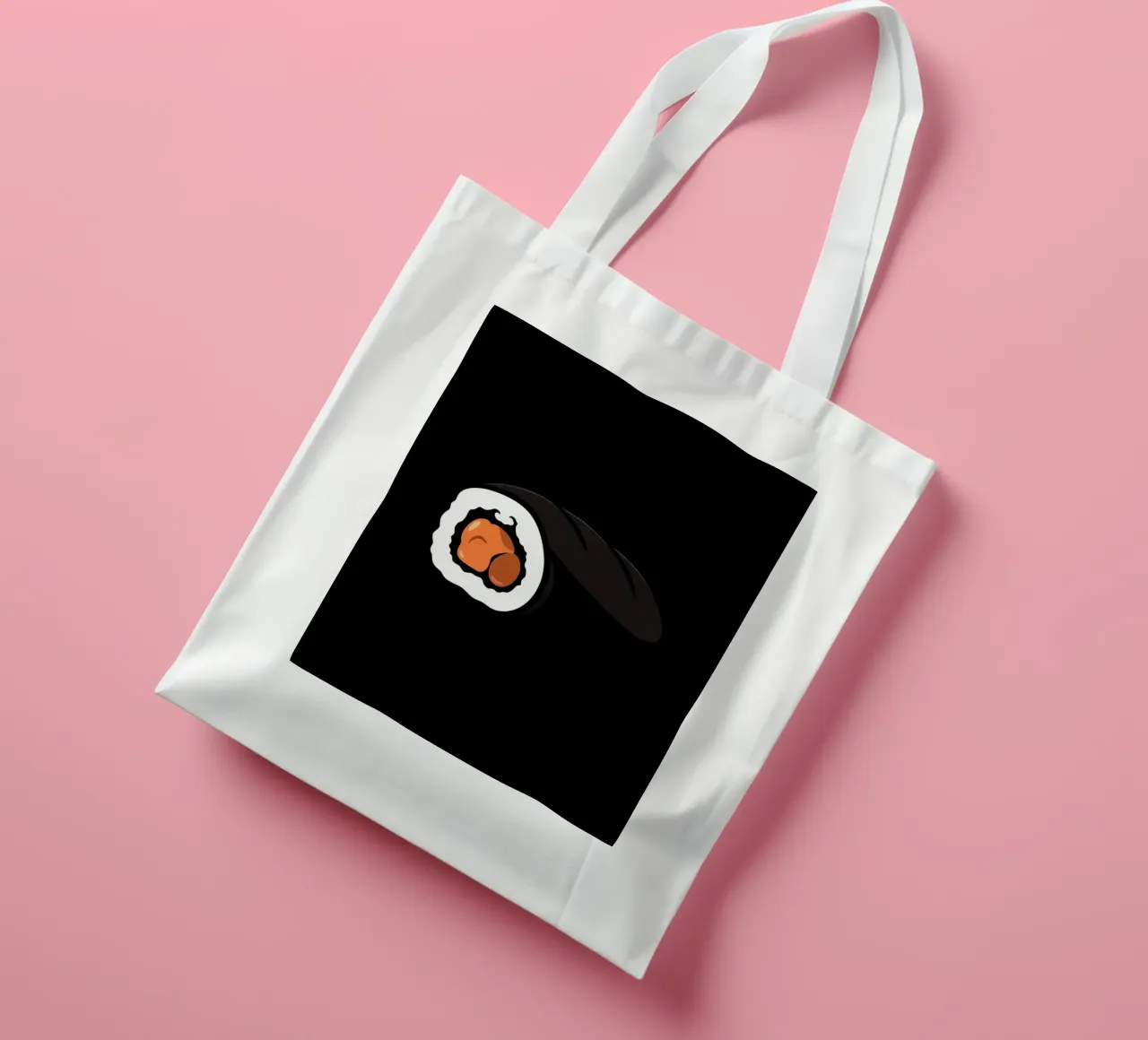 Rotolo di sushi con salmone e riso con involucro di alghe marine borsa in juta da DesignDoodle