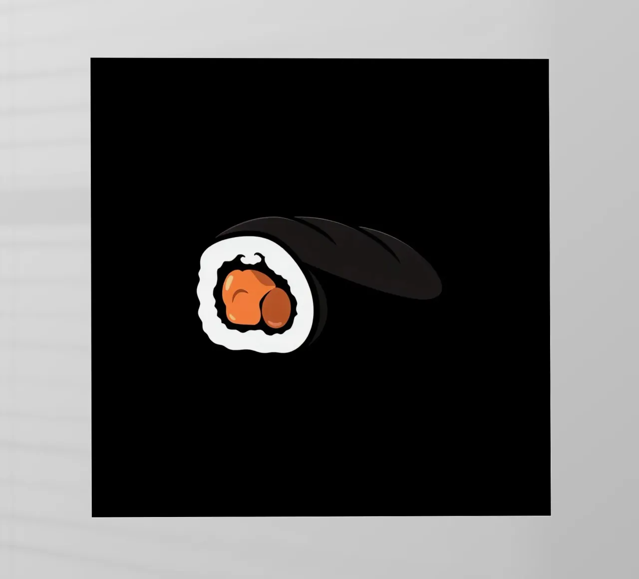 Rotolo di sushi con salmone e riso con involucro di alghe marine pellicola backlit da DesignDoodle