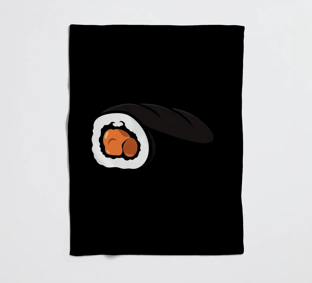 Rotolo di sushi con salmone e riso con involucro di alghe marine coperta in pile da DesignDoodle