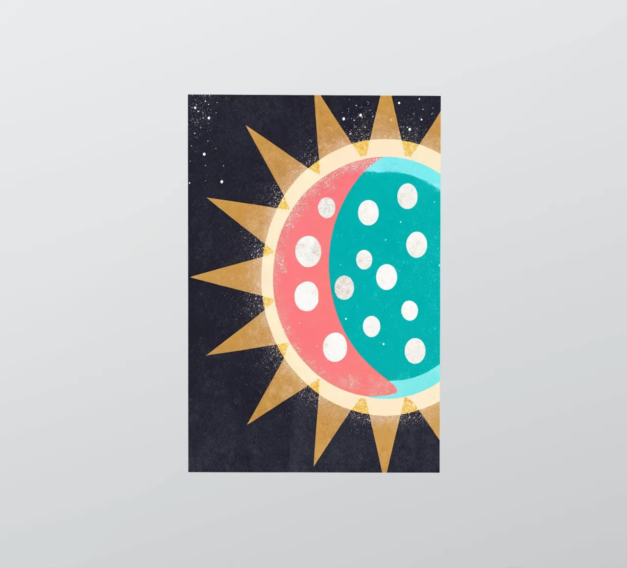 Sonne Retro-Kunst Sticker von ralliness
