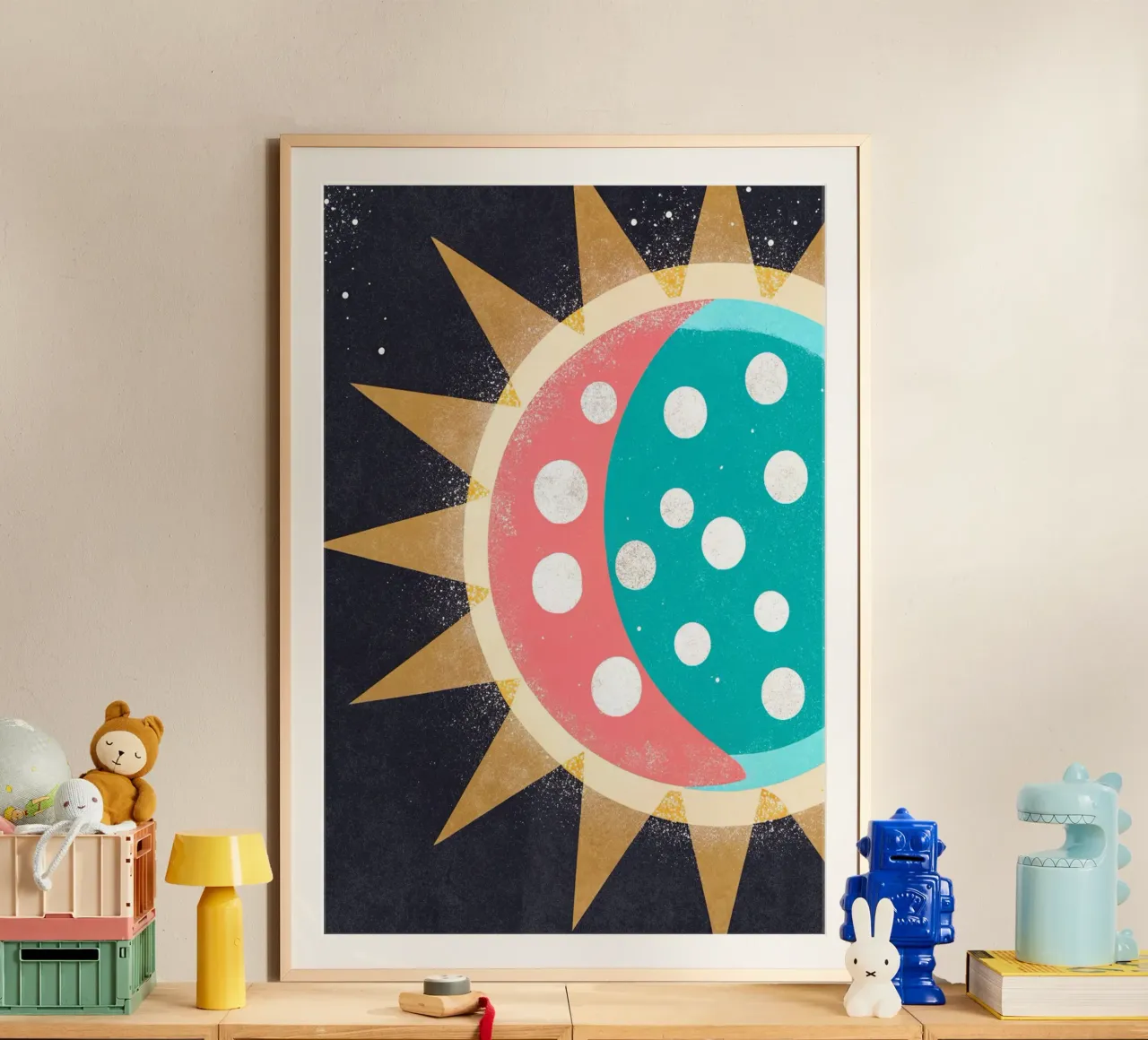 sun retro art carta hahnemühle da ralliness