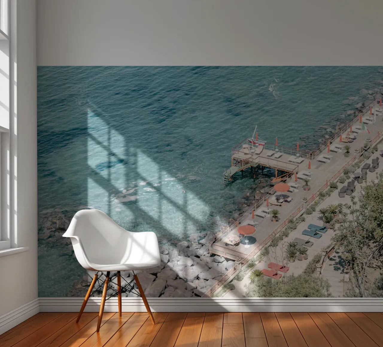 Aerial beach view in Sorrento photo wallpaper by photolovers