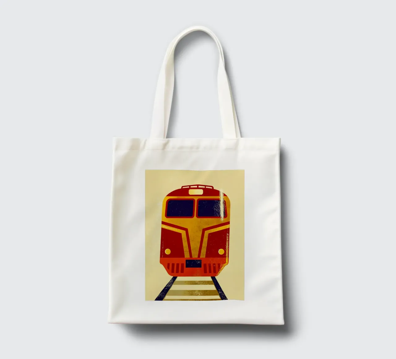 train art rétro tote bag de ralliness