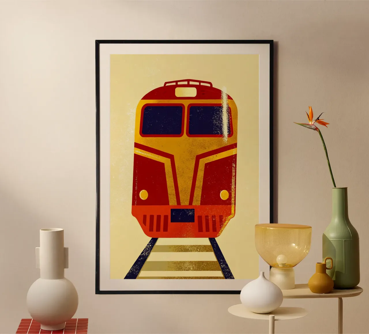 Zug Retro-Kunst Hahnemühle von ralliness