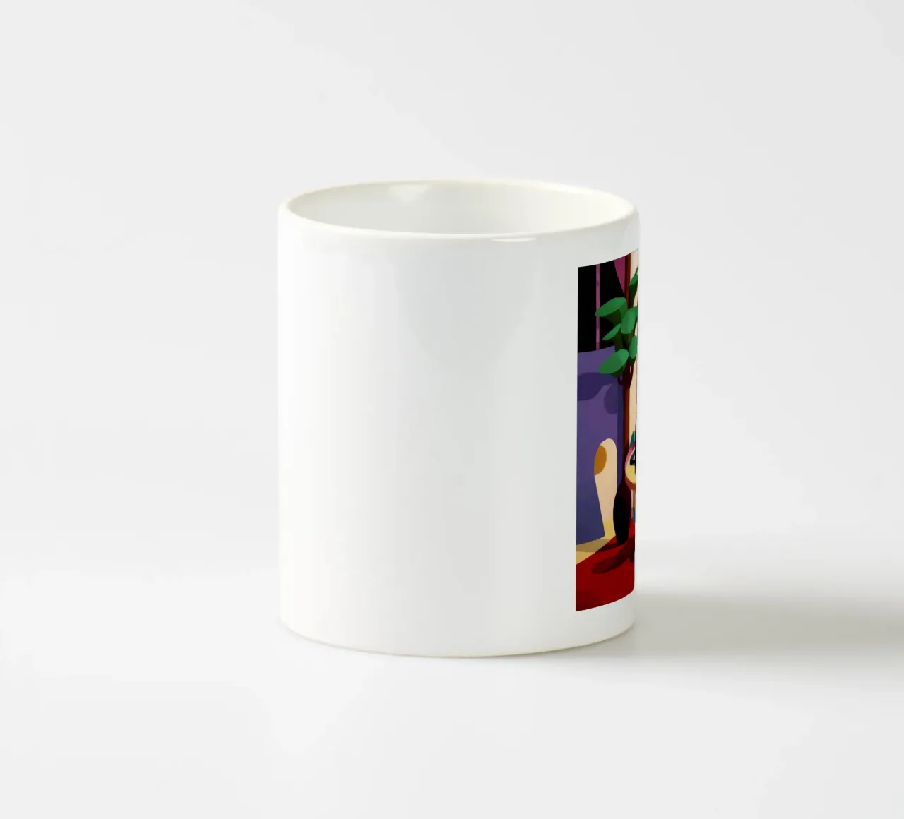 Maestà felina di mezzanotte tazza in ceramica da Ember Stone