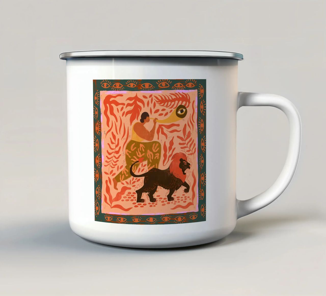 Vision mug en émail de Arty Guava