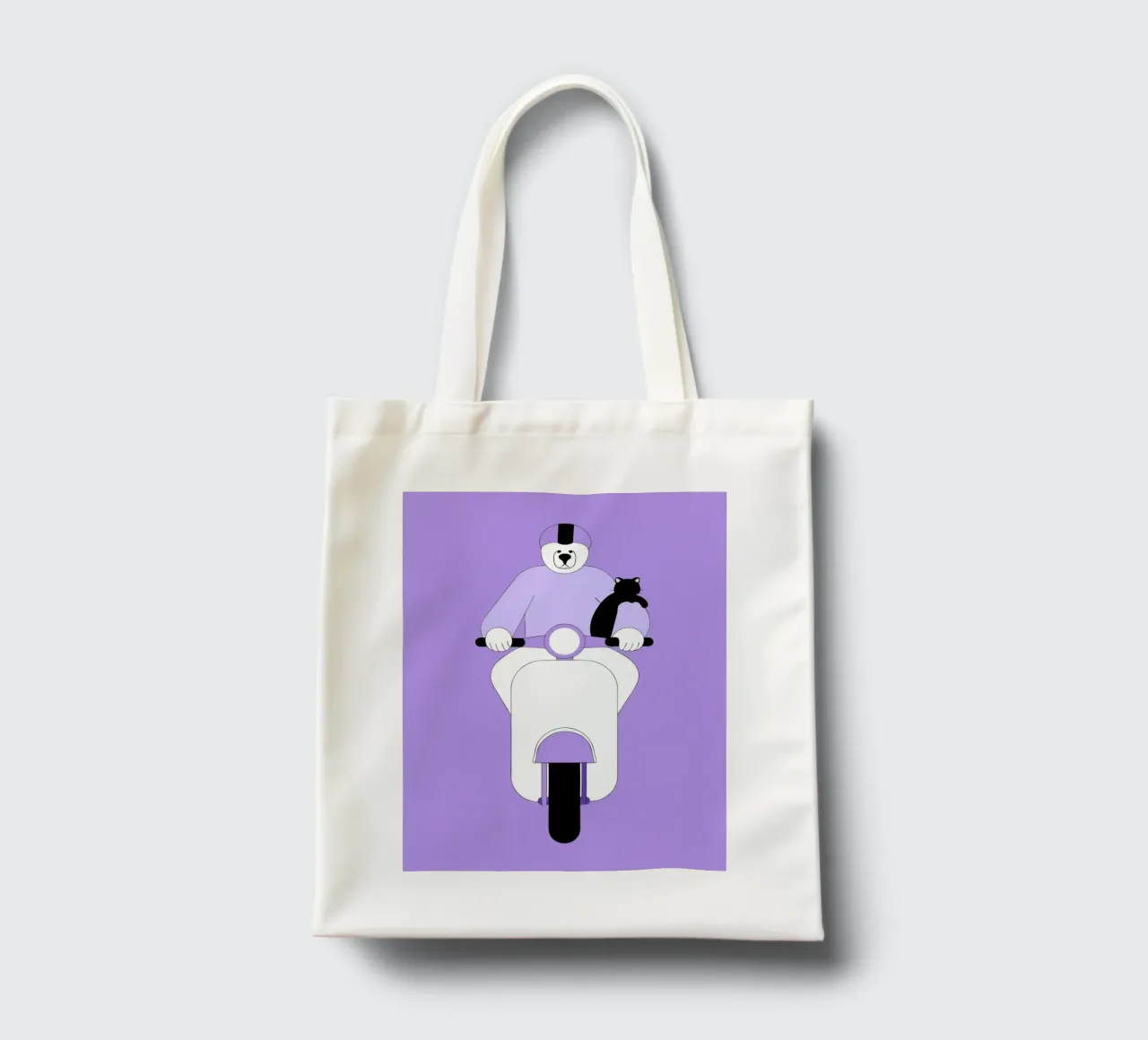 Cavalcare un orso borsa in juta da OUR SHOP
