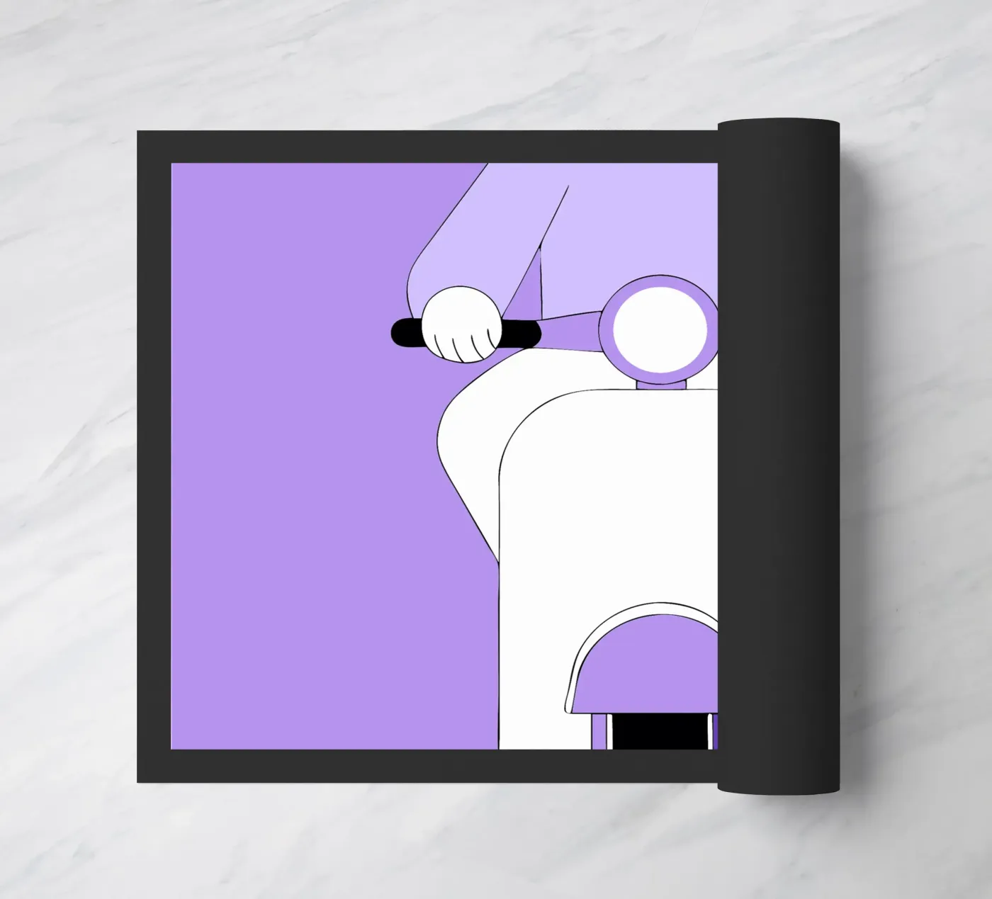 Bear Riding doormat by OUR SHOP