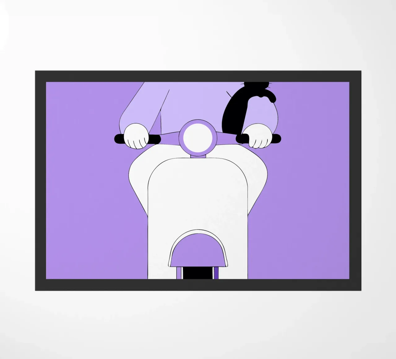 Bear Riding doormat by OUR SHOP