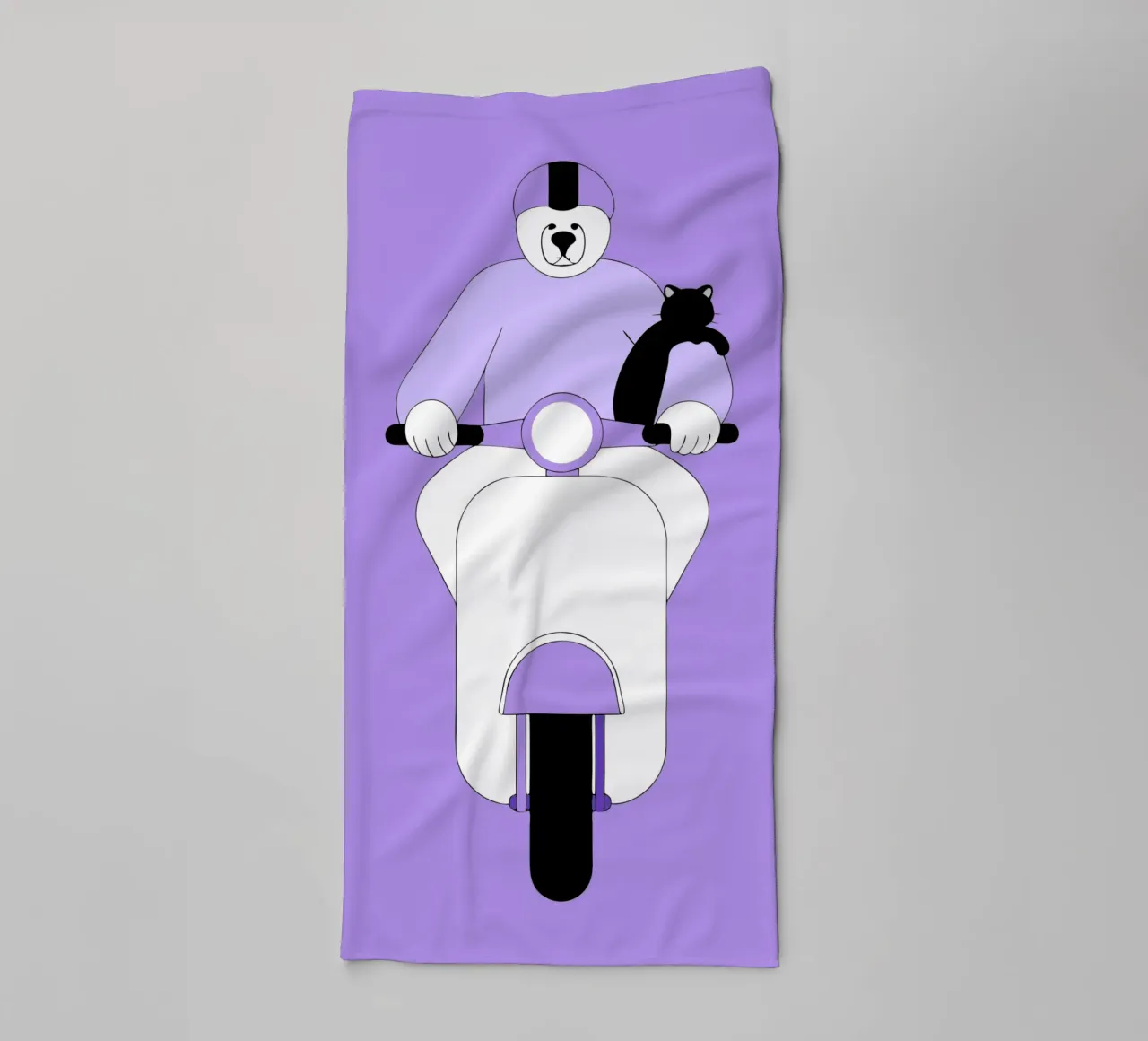 Cavalcare un orso asciugamano da bagno da OUR SHOP