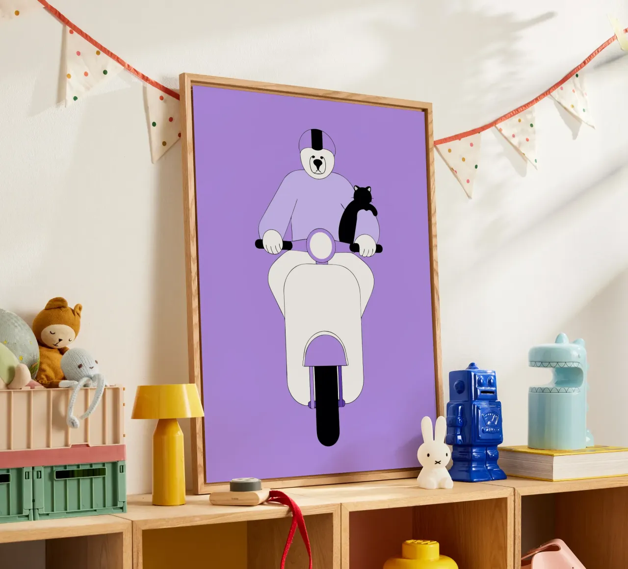 Bear Riding acryl van OUR SHOP