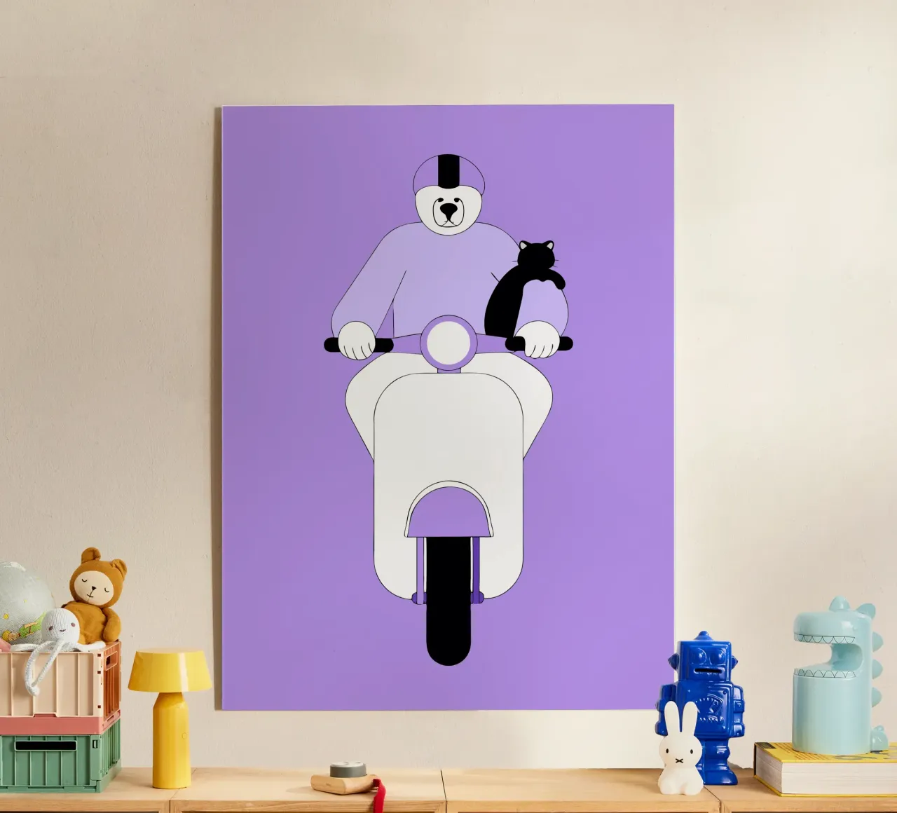 Bear Riding acryl van OUR SHOP