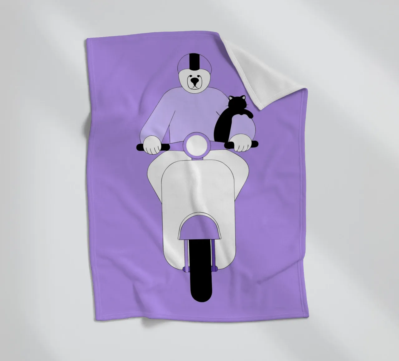 Cavalcare un orso coperta in pile da OUR SHOP