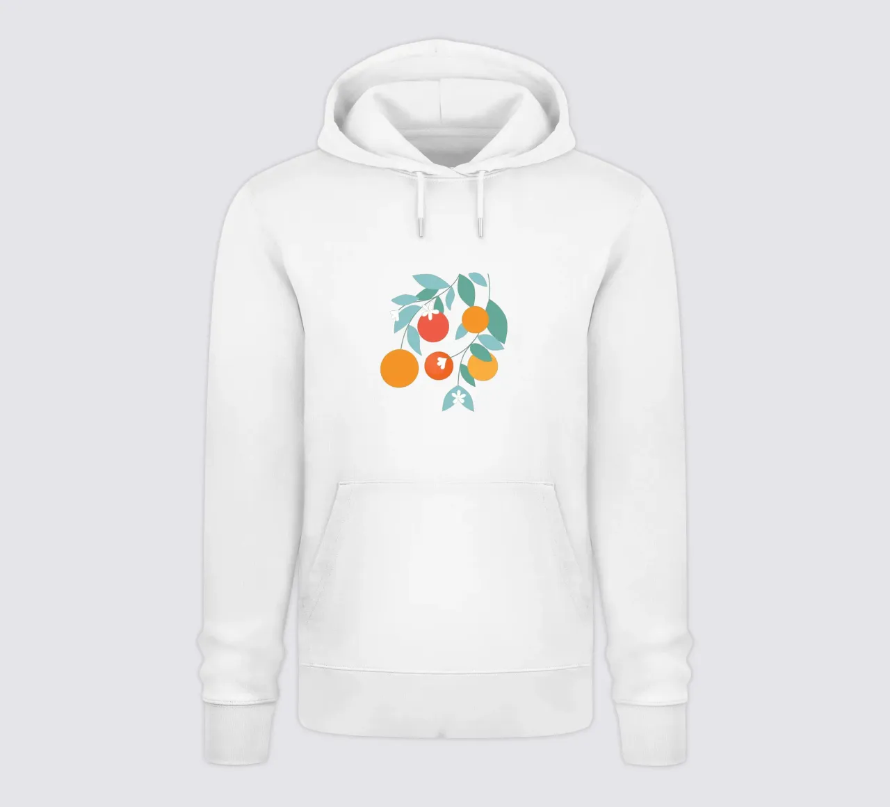 Oranges Bloom felpa con cappuccio da PetrArts