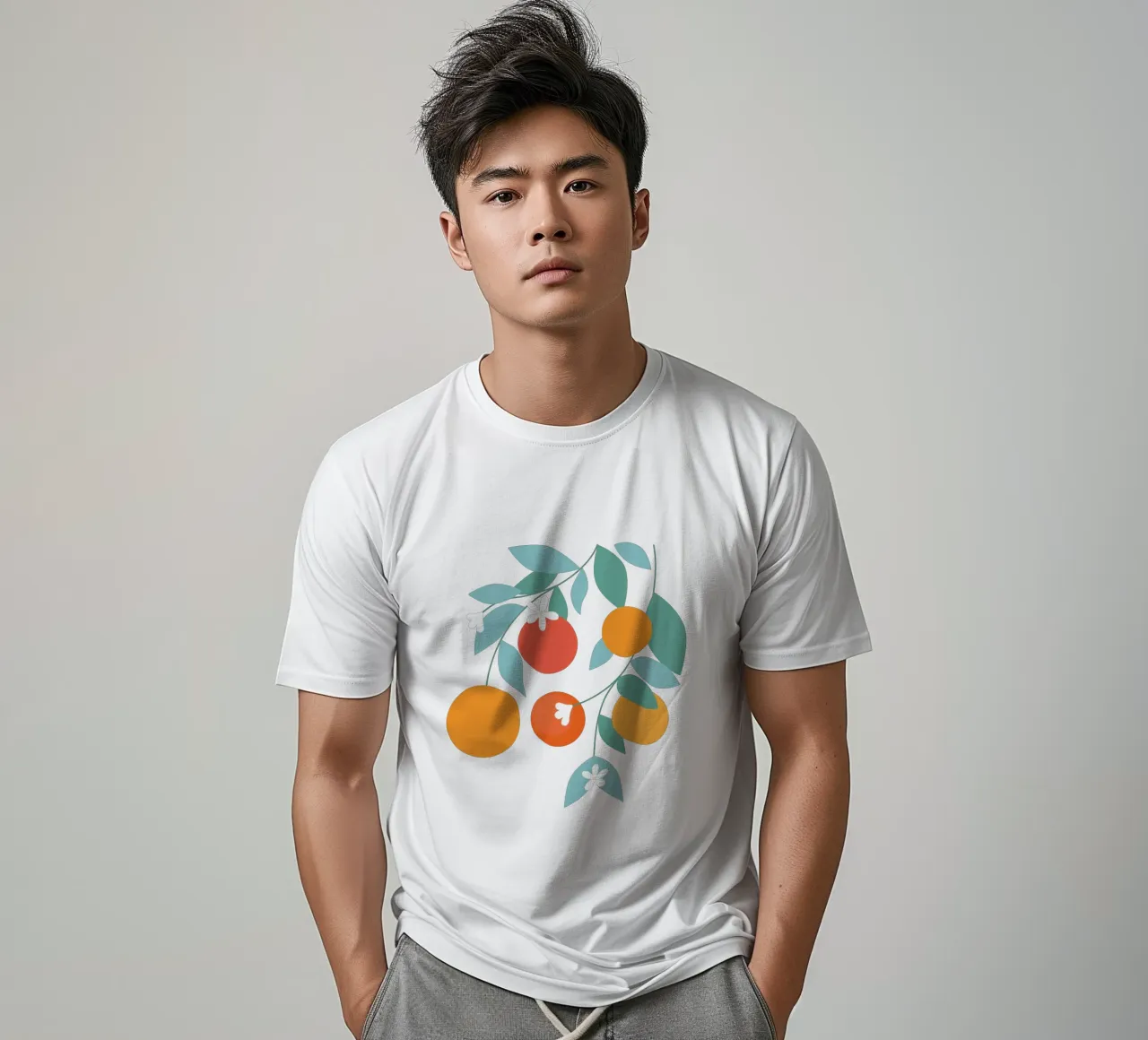Oranges Bloom t-shirt da PetrArts