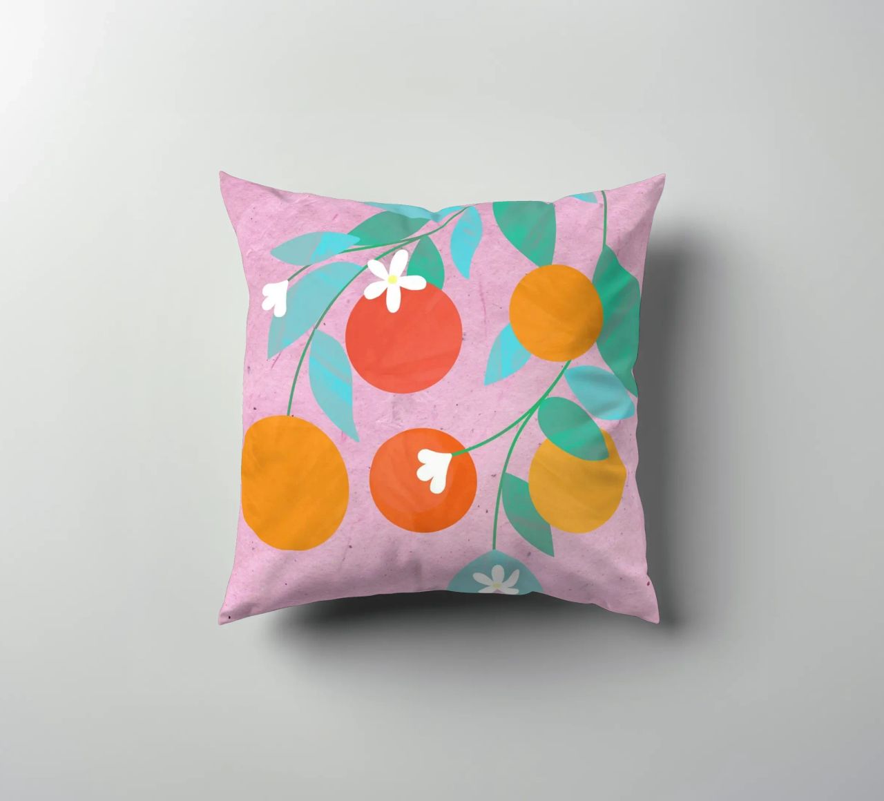 Oranges Bloom cuscino da PetrArts