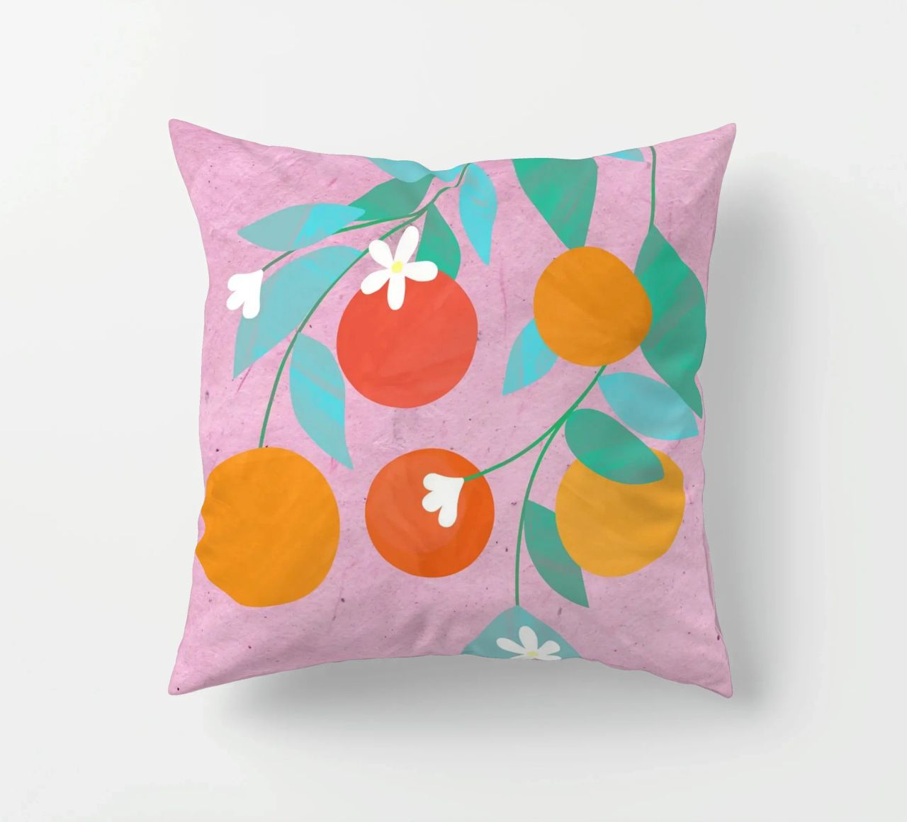 Oranges Bloom cuscino da PetrArts