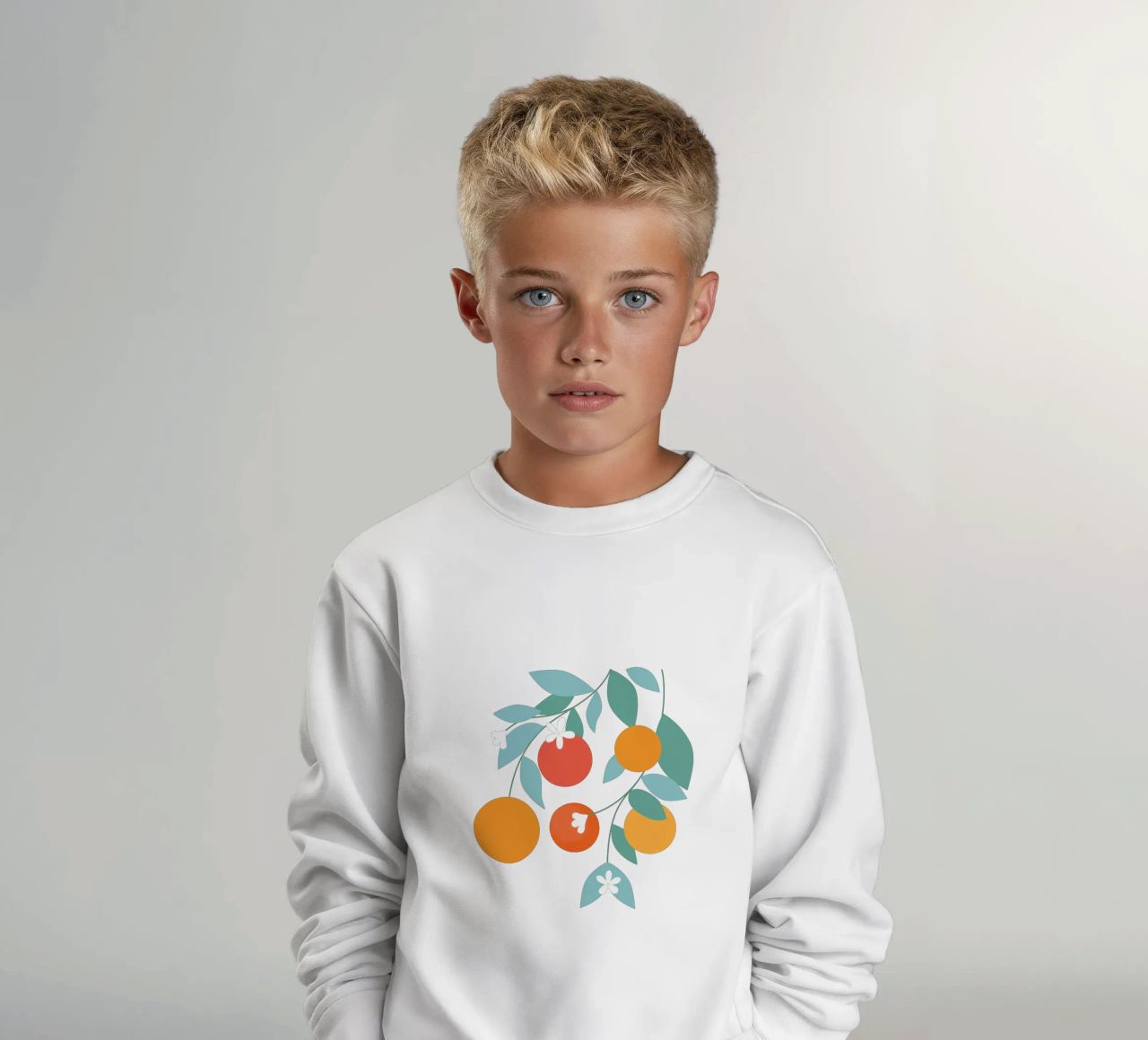 Oranges Bloom felpa bambino da PetrArts