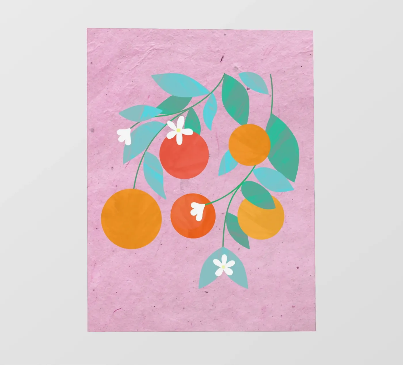 Oranges Bloom fotobehang van PetrArts