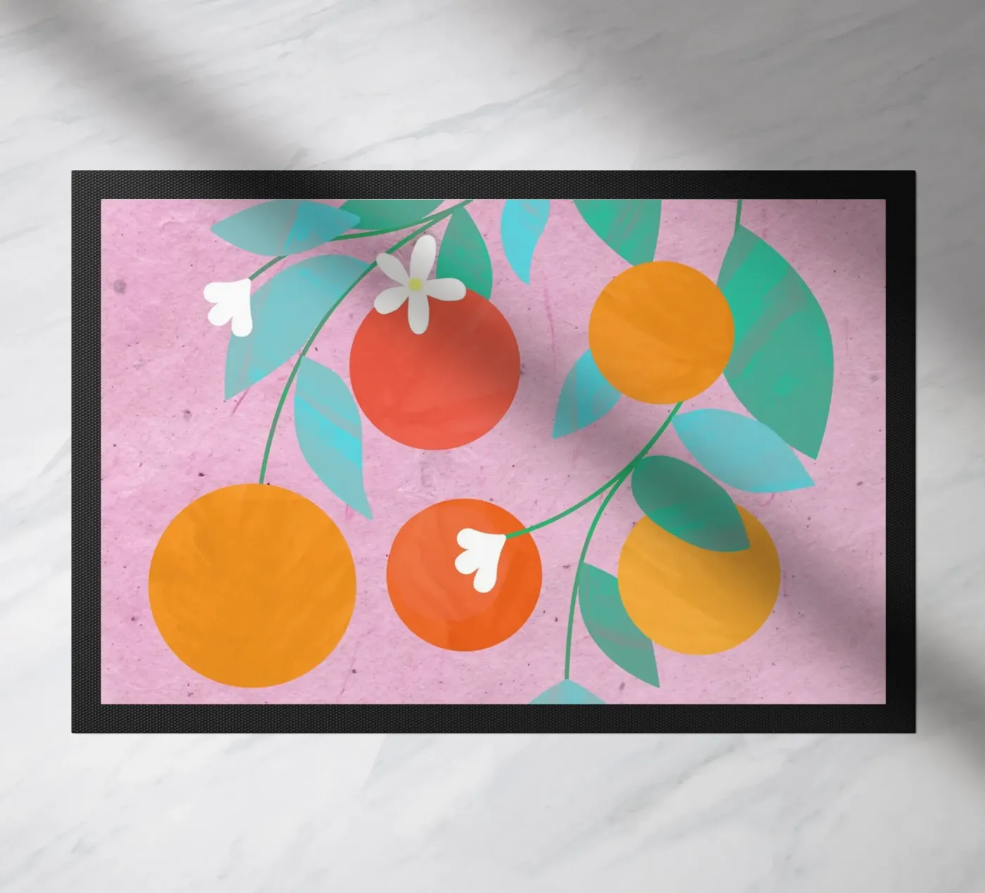Oranges Bloom deurmat van PetrArts