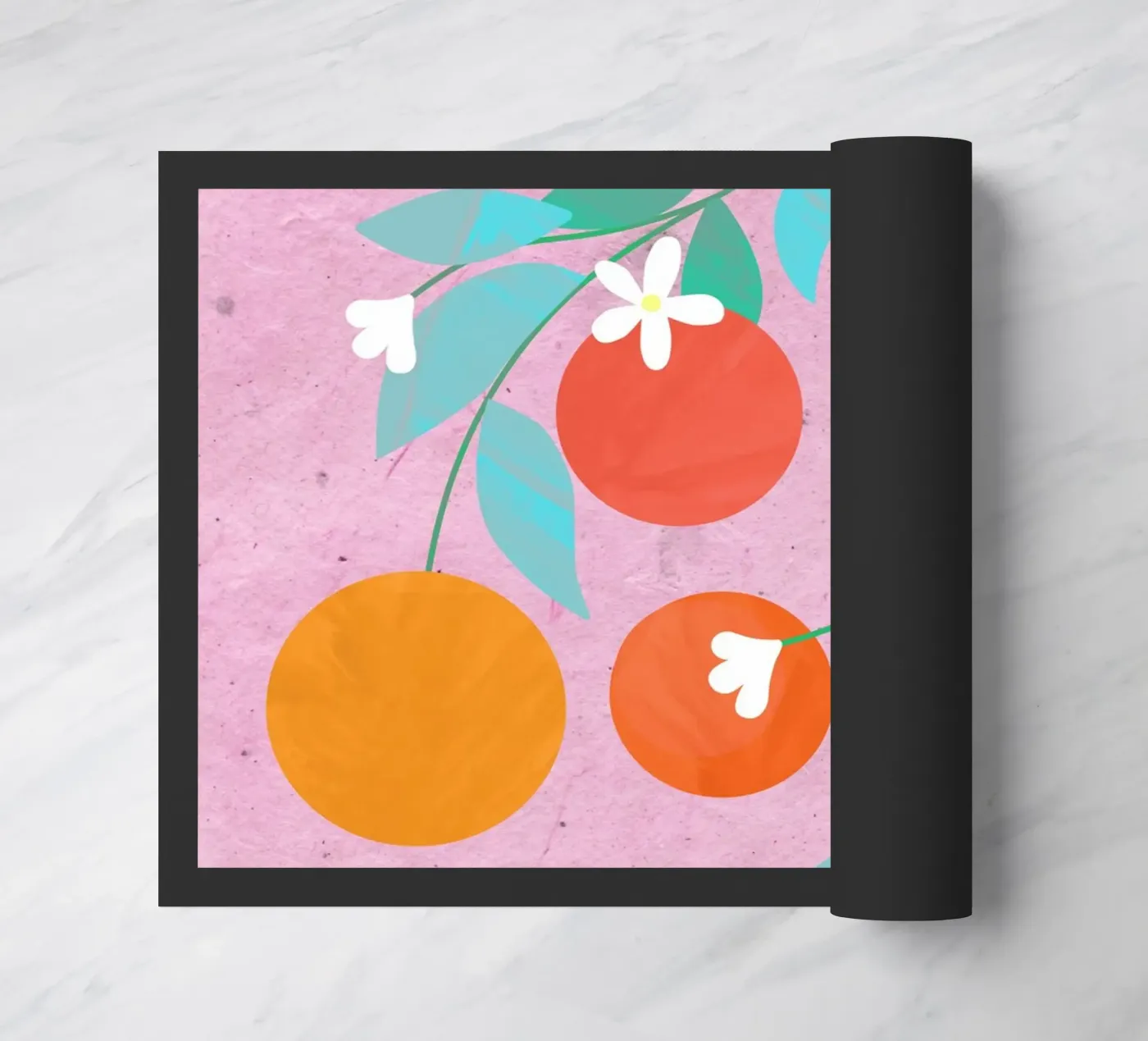 Oranges Bloom deurmat van PetrArts