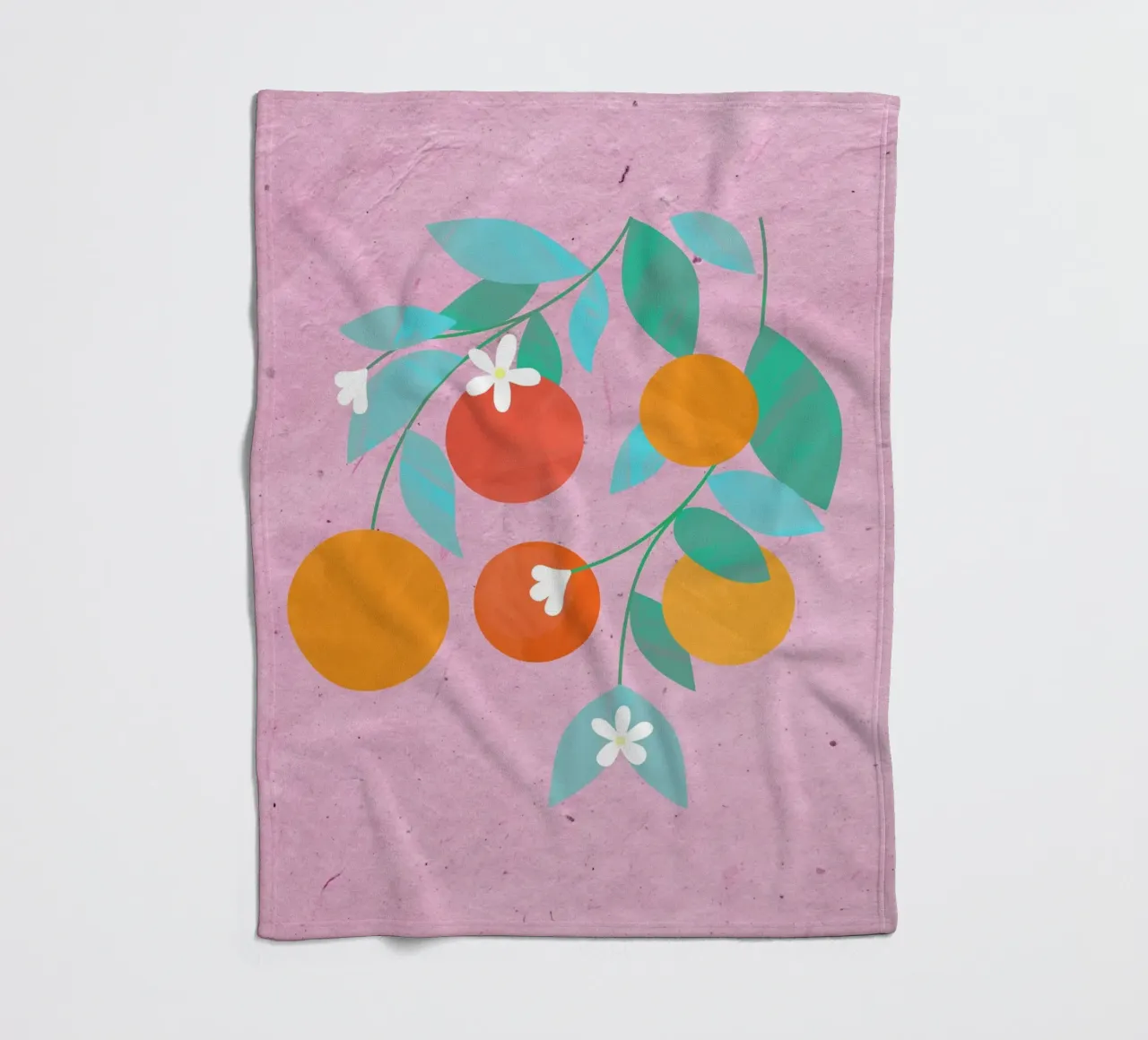 Oranges Bloom coperta in pile da PetrArts