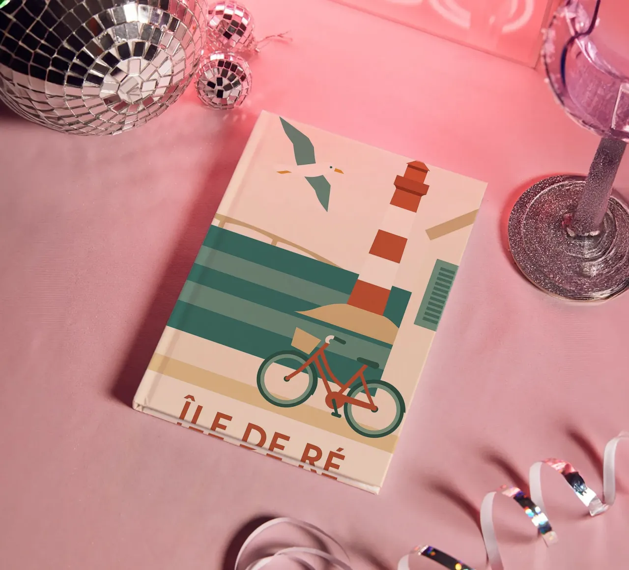Île de Ré - A graphic version of quiet elegance notebook by JETLAG | affiches voyage