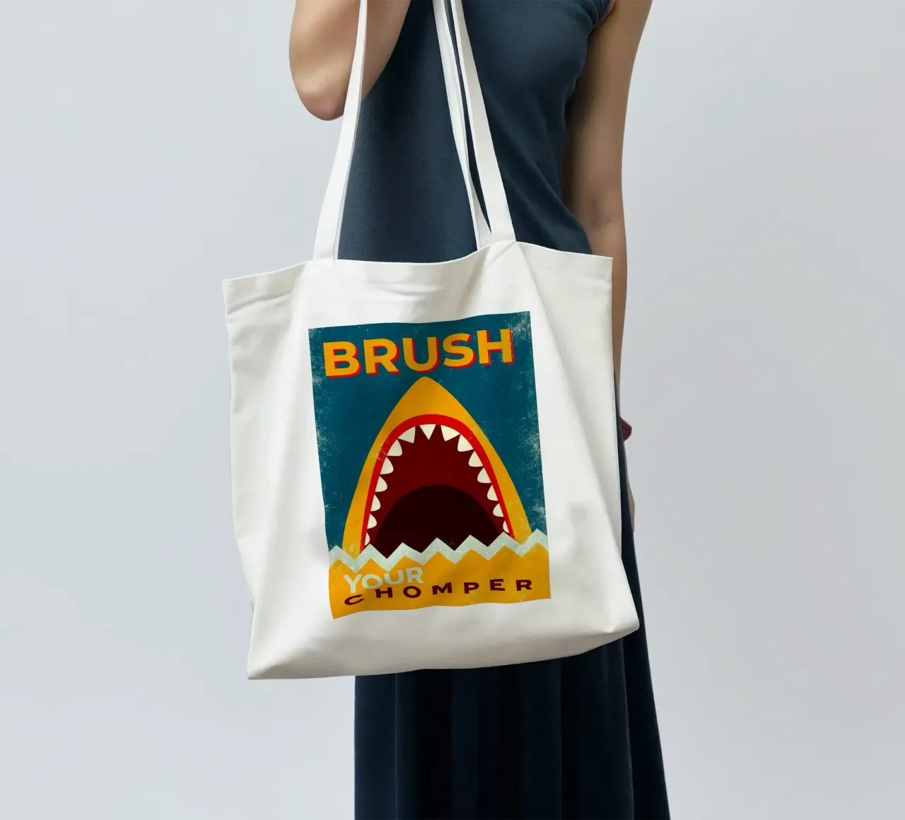 spazzolate il vostro chomper borsa in juta da ralliness