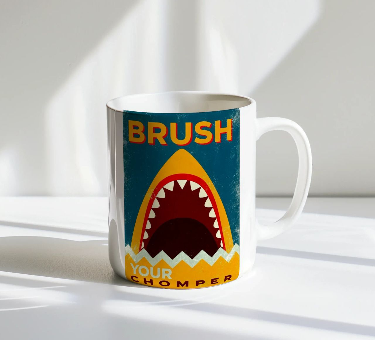 spazzolate il vostro chomper tazza in ceramica da ralliness