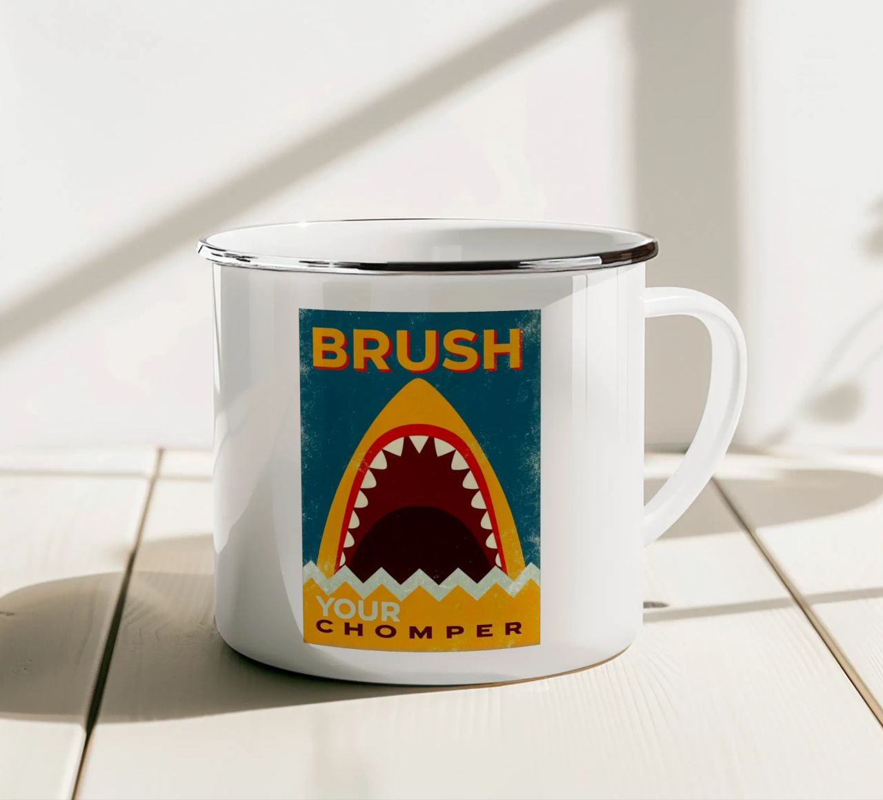 spazzolate il vostro chomper tazza in smalto da ralliness