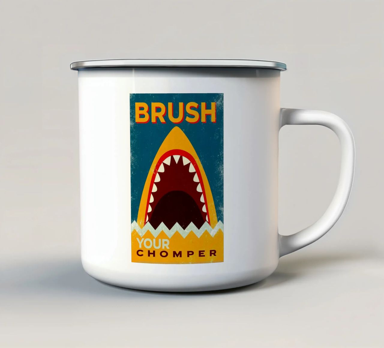 spazzolate il vostro chomper tazza in smalto da ralliness