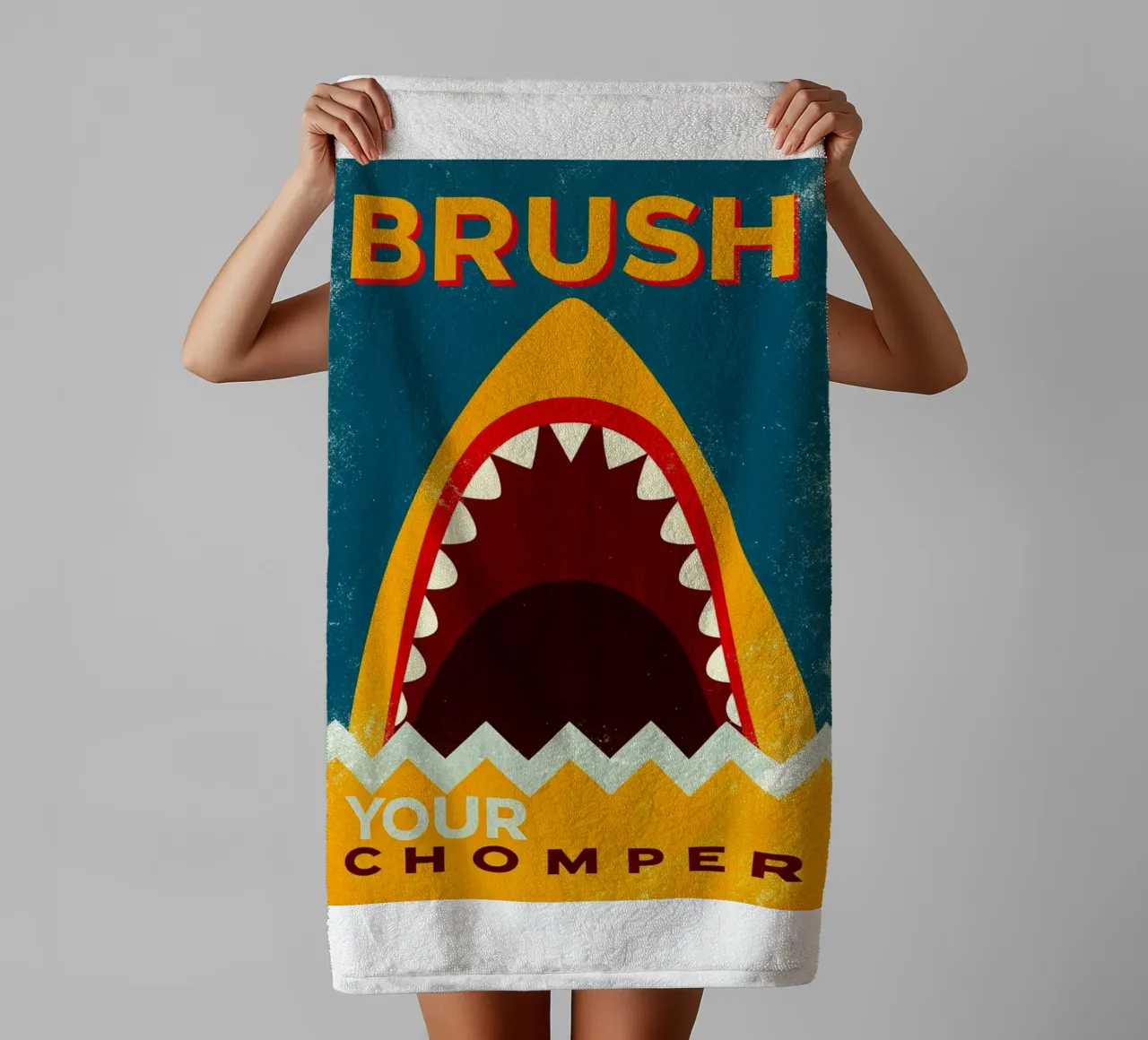 spazzolate il vostro chomper asciugamano da bagno da ralliness
