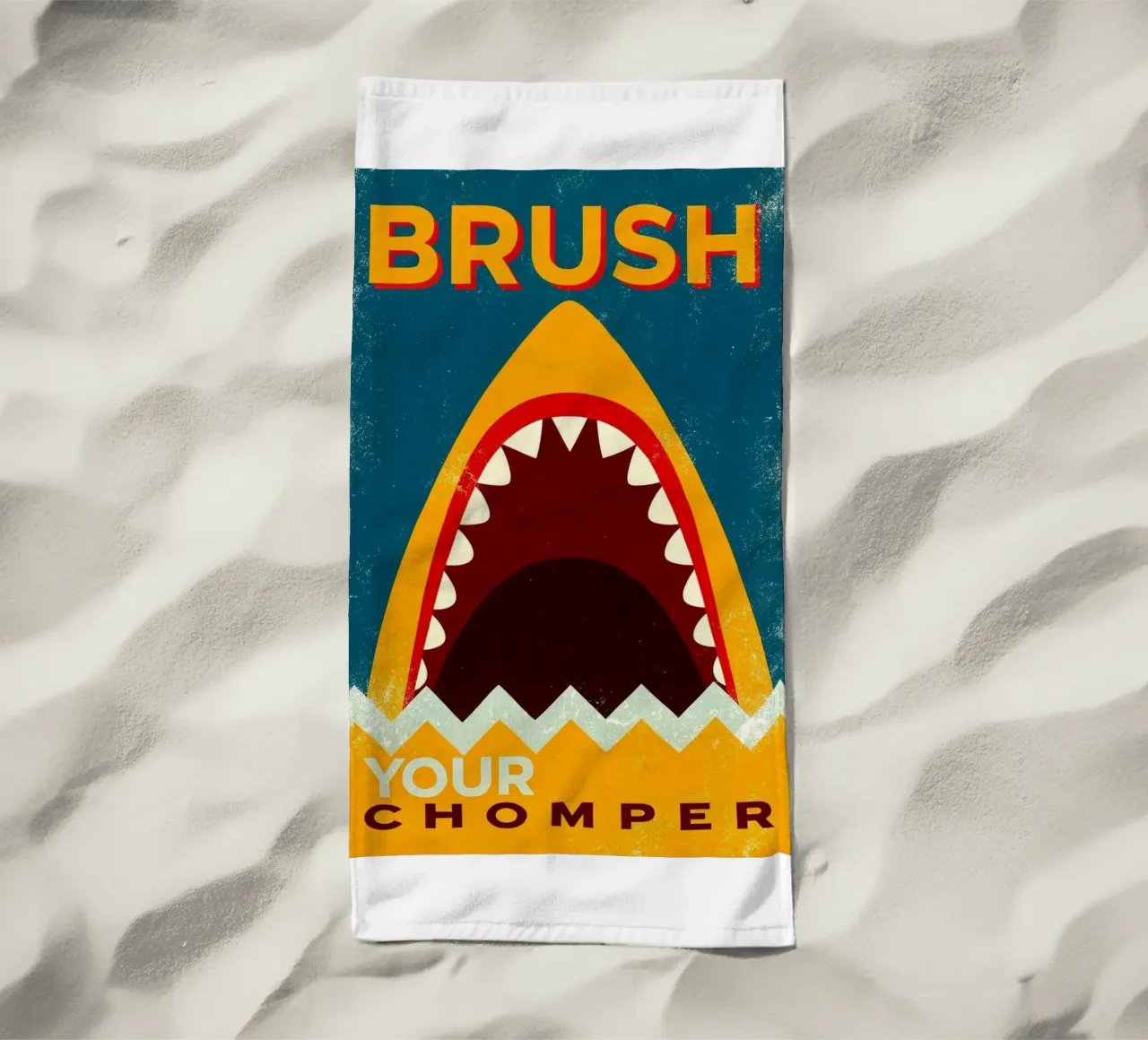 spazzolate il vostro chomper telo mare da ralliness