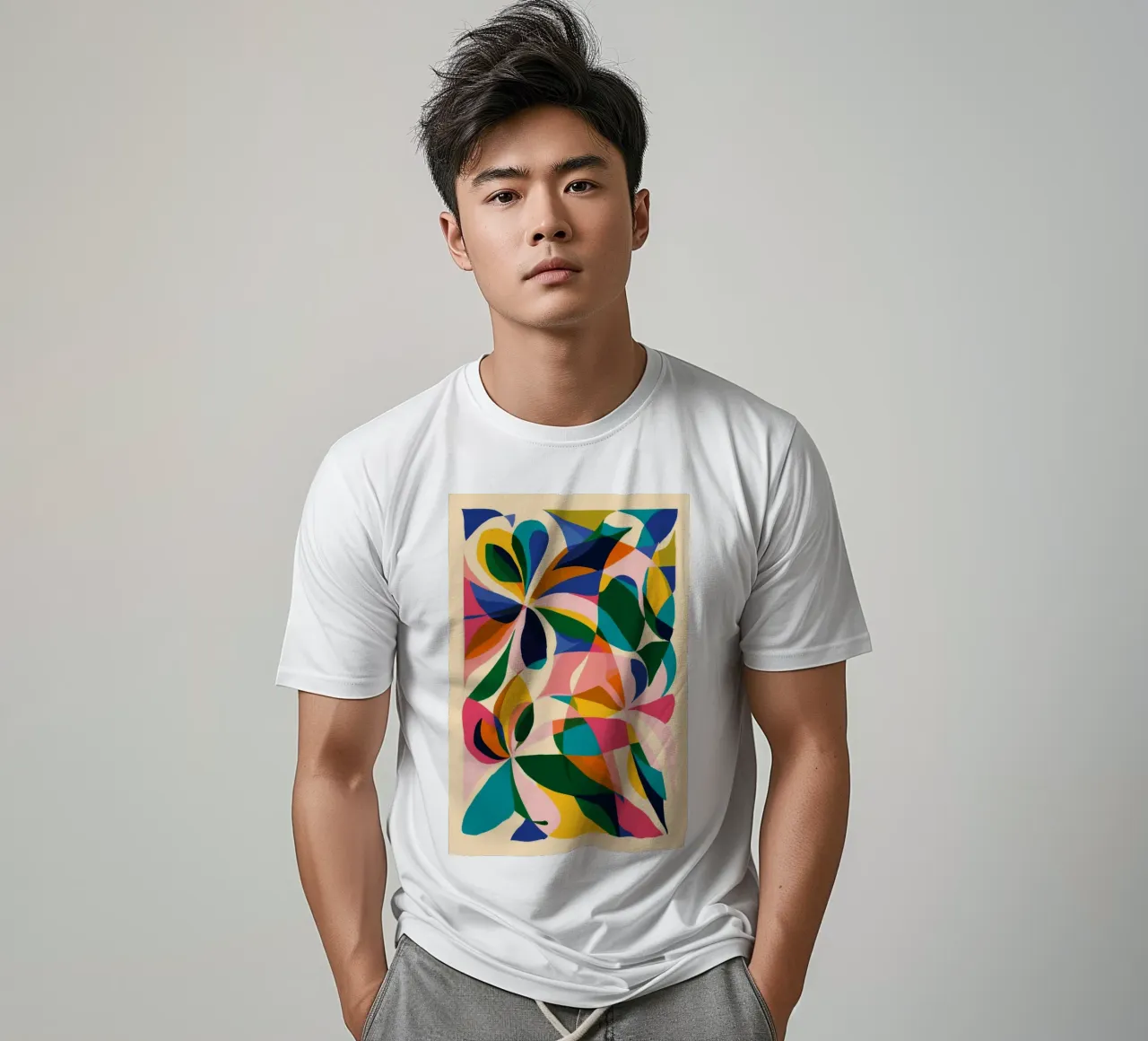 Fauvist Floral Chaos t-shirt by Ember Stone