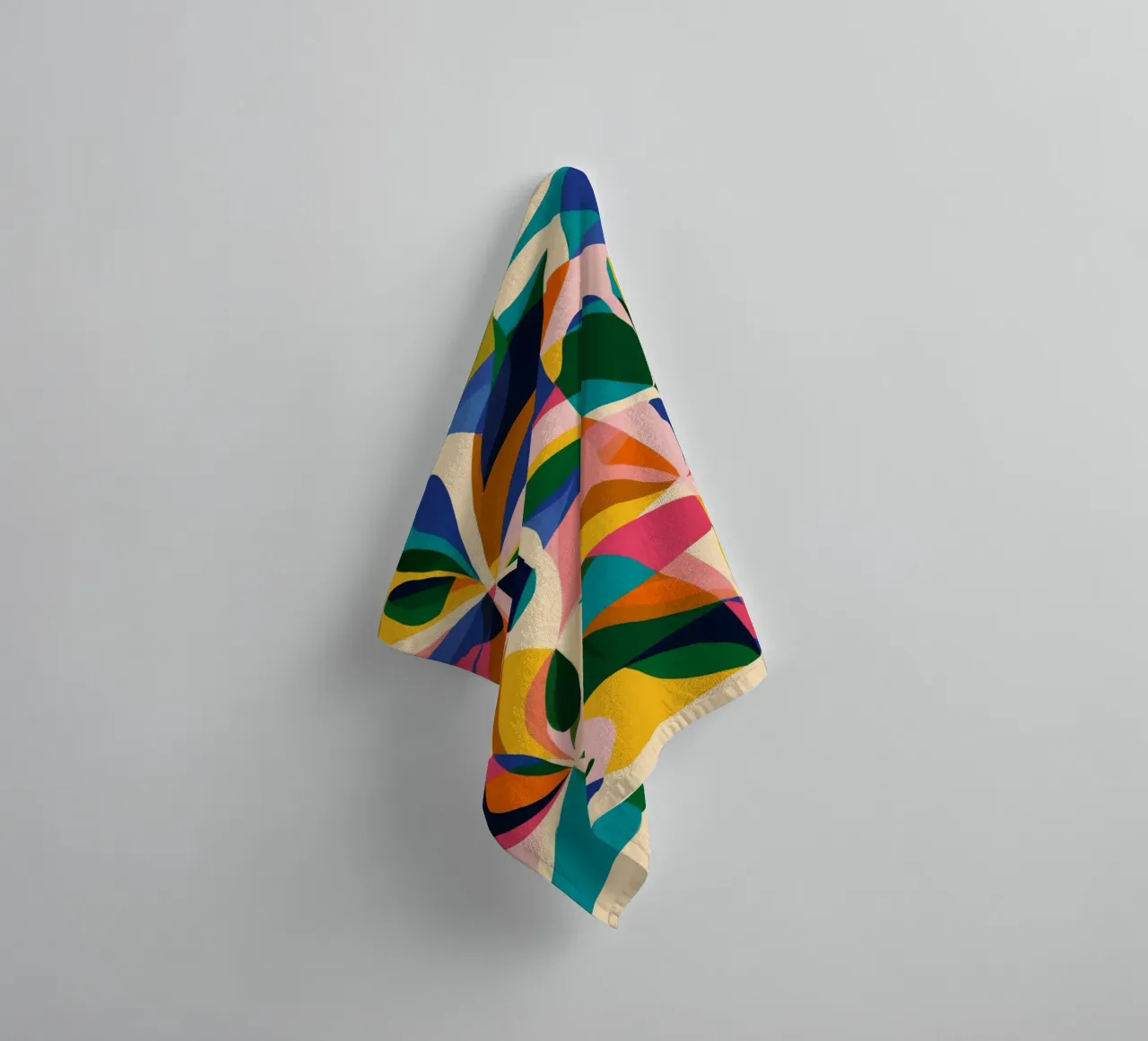 Fauvist Floral Chaos towel by Ember Stone
