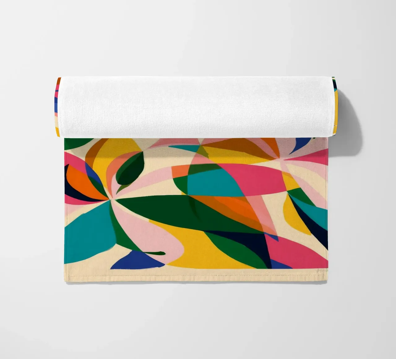 Fauvist Floral Chaos beach towel by Ember Stone